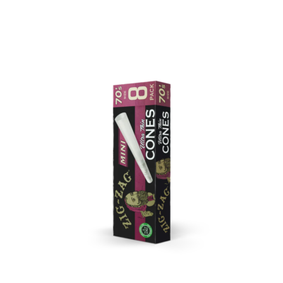 Zig Zag - Mini Ultra Thin Cones 70mm - 8 Per Pack - 18 Packs Per Display