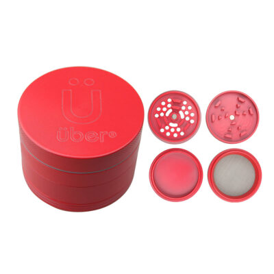 Uber 5.0 Non Stick Grinder 4pc 2.5" 63mm CNC - Matte