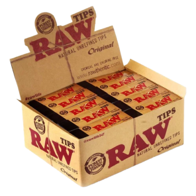 Raw Natural Unrefined Tips - 1 Book or Box of 50 Books