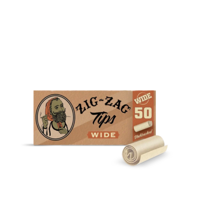 Zig Zag Tips Wide - 50 Tips/Booklet - 50 Packs Per Box