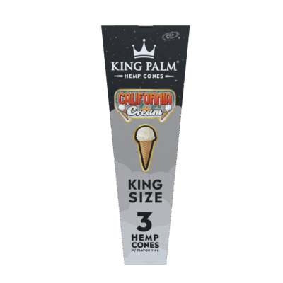 King Palm - KING SIZE Hemp Cones - 3 Counts Per Pack - 30 Packs Per Box