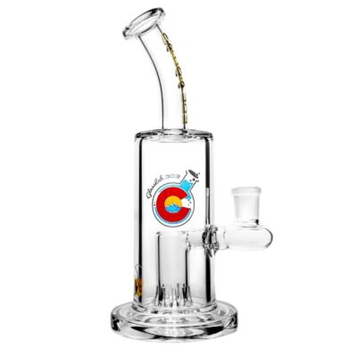 Premium Glass Water Bong | 8" Lab 303 Showerhead Bell Perc for Smooth Hits