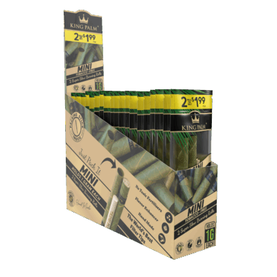 King Plam Mini Rollies - 2 Per Pack - 20 Packs Per Display